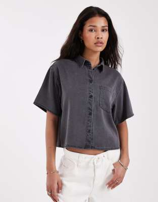 Jjxx Boxy Shirt In Gray