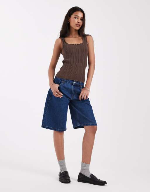 JJXX - Brun top i pointelle-strik, 2 af 4