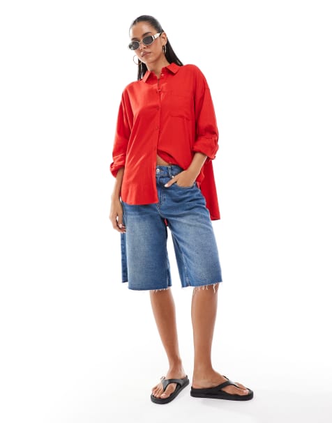 JJXX - Camicia oversize rossa - view 1