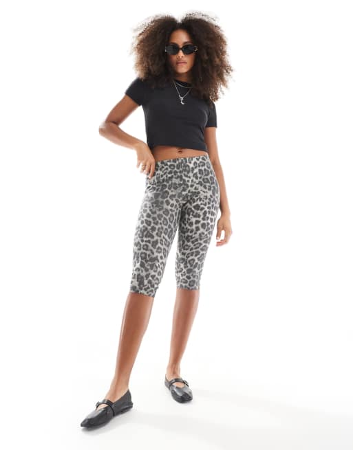 Essentials Damen Capri-Leggings Mit Print - Sportleggings Für Training & Fitness