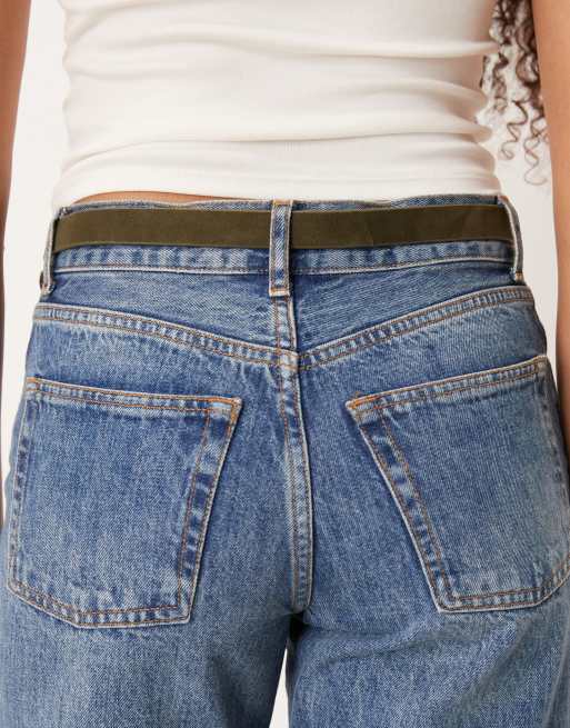JJXX - Ceinture en cuir et daim - Kaki, 4 de 4