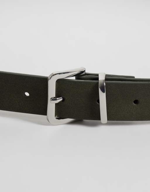 JJXX ceinture en imitation cuir vert foncé, 2 de 3