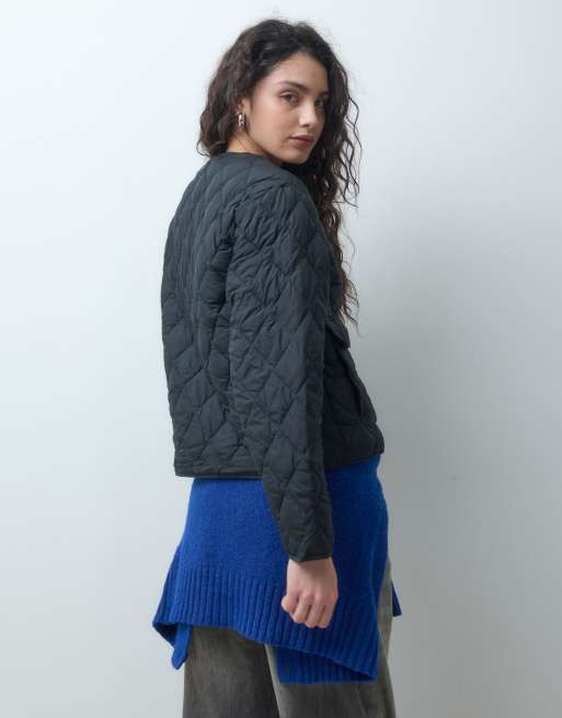 JJXX chaqueta guateada de rombos negra, 3 de 4