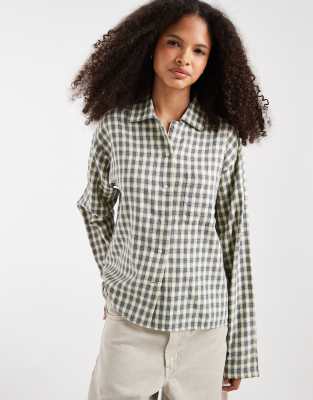 Jjxx Check Shirt In White