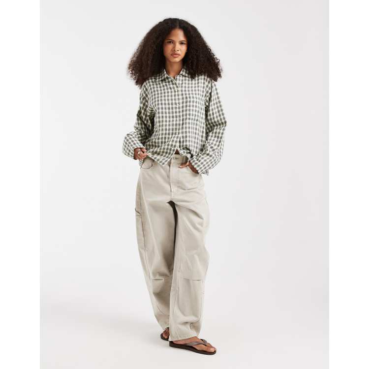 JJXX check shirt in yellow | ASOS