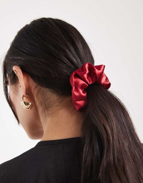 JJXX - Chouchou en satin - Rouge - view 1