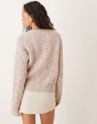 Jjxx Chunky Knit Sweater In Neutral