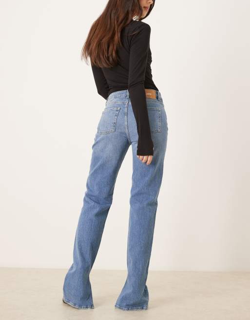 JJXX - Ciara - Flared jeans met strass-steentjes in middenblauw, 3 van 5
