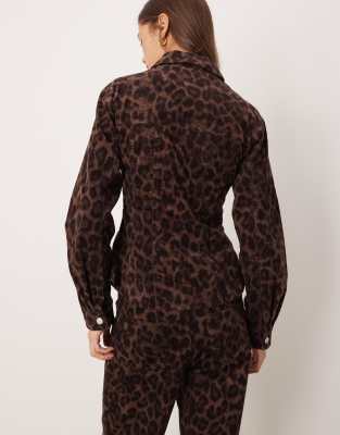 Jjxx Cinched Corduroy Jacket In Brown