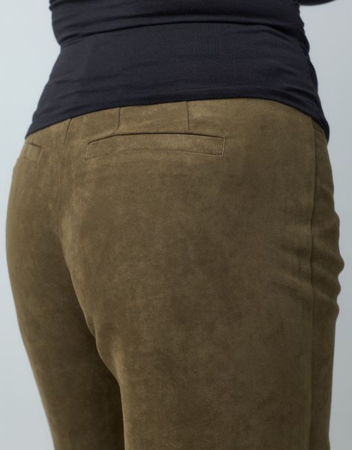 JJXX co-ord faux suede trouser in brown, 5 of 5