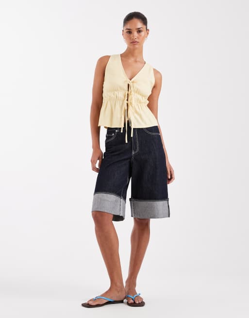 JJXX dark denim co-ord with contrast stitching, 2 of 4