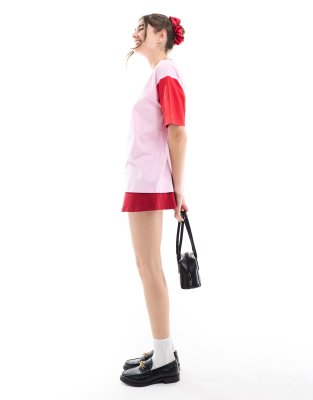 Jjxx Color Block Oversized T-shirt In Multi