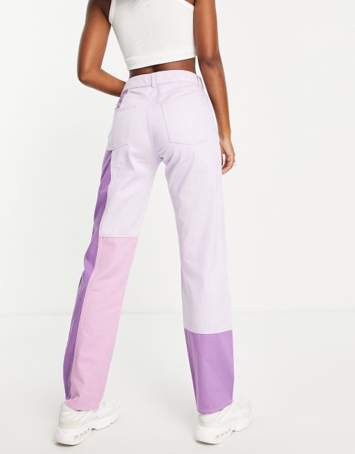 Colourblock Straight Fit Pants