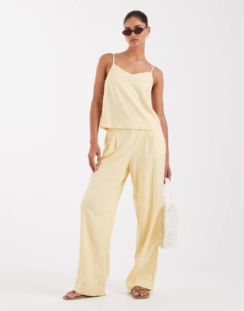 JJXX - Conjunto amarillo de mezcla de lino - view 1
