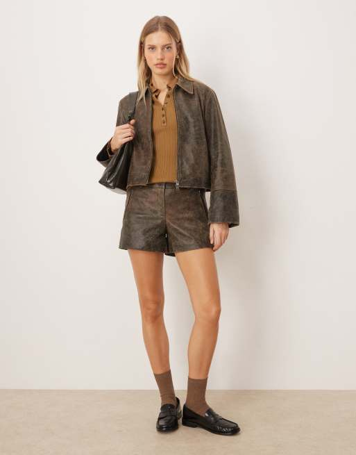 JJXX - Coordinato corto in pelle