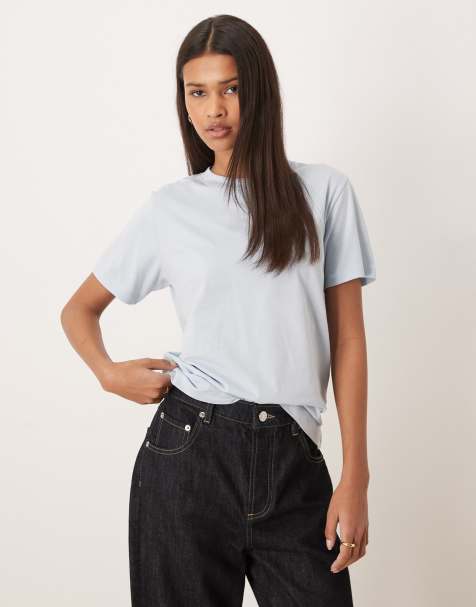 JJXX crew neck t-shirt in light blue