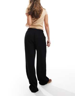 Jjxx Crinkle Pants In Black