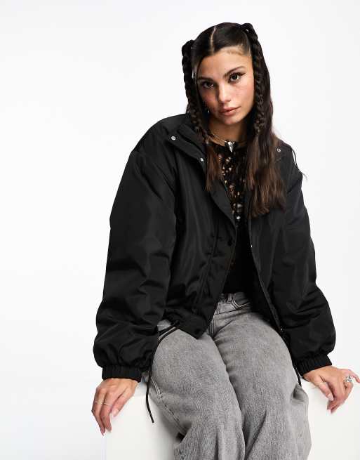 JJXX - Cropped bomber-jakke i sort nylon