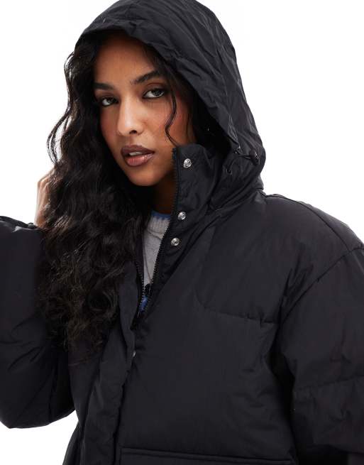 JJXX cropped down puffer in black ASOS