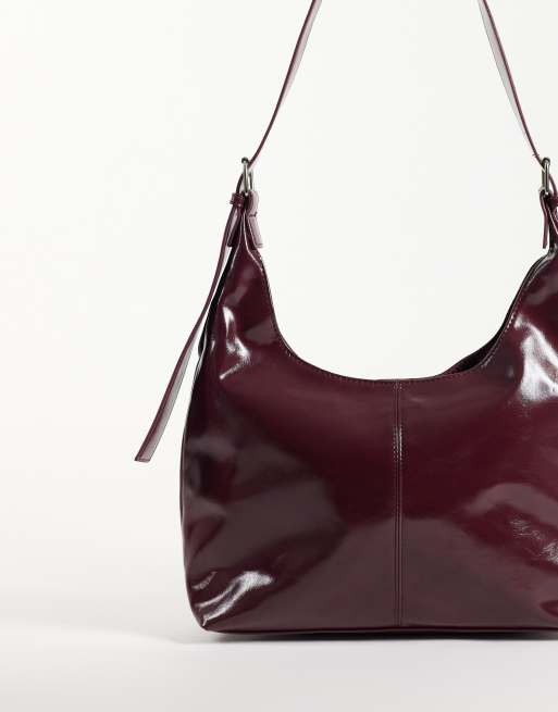 JJXX crossbody bag in deep burgundy, 4 of 4