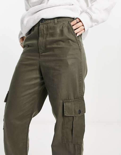 JJXX cuffed cargo pants in khaki | ASOS JJXX cuffed cargo pants in khaki | ASOS