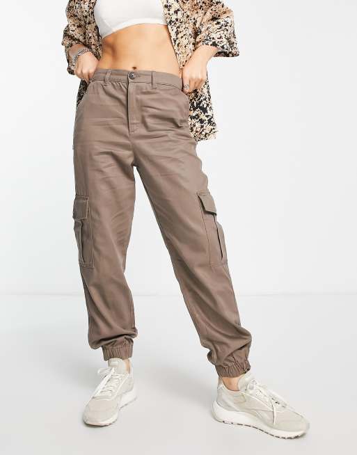JJXX cuffed cargo pants in light brown, 4 of 4