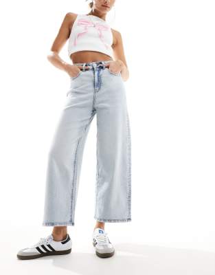 JJXX JJXX culotte jeans in light wash-Blue