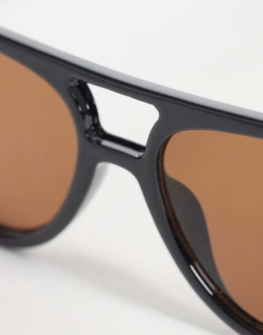 JJXX – Czarne okulary przeciwsłoneczne typu aviator, 2 z 3