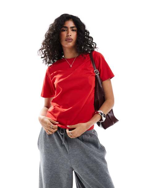 JJXX – Czerwony T-shirt oversize - view 1