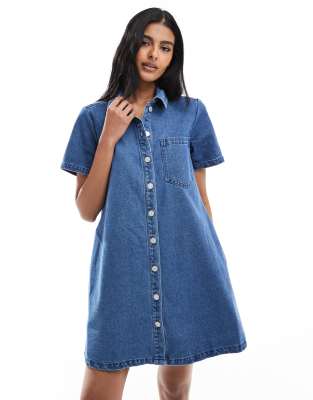 Jjxx Denim Dress In Blue