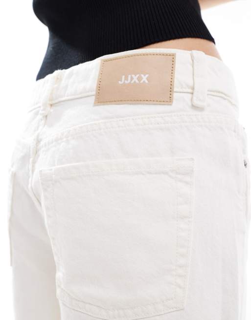 JJXX denim mom shorts in off white, 4 of 5