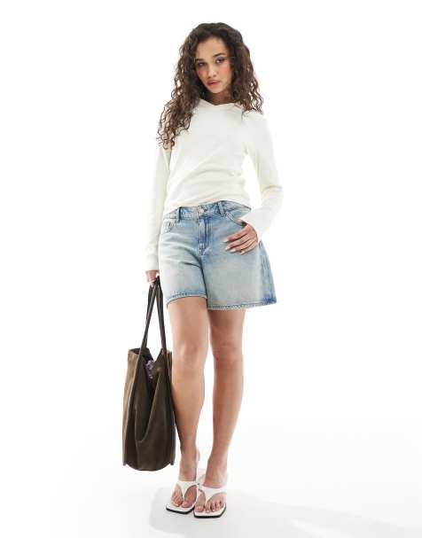 JJXX - Denim short in lichtblauw - view 1