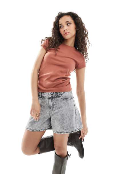 JJXX - Denim short in lichtgrijs - view 1