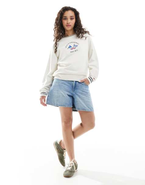 JJXX denim shorts in light blue wash - view 1