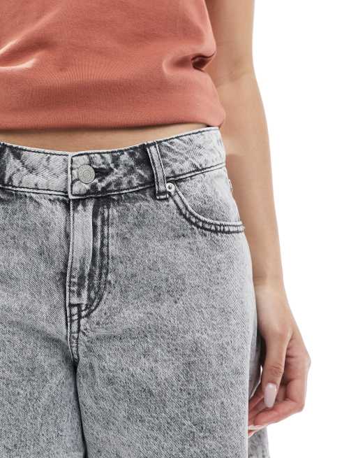 JJXX denim shorts in light gray wash, 5 of 5