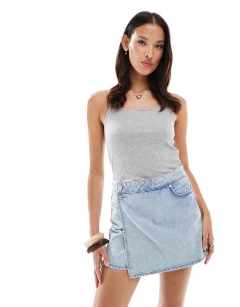 JJXX - Denim skort in lichtblauwe wassing - view 1