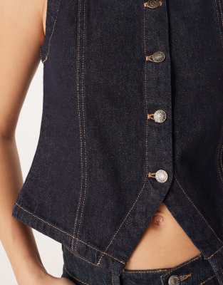 Jjxx Denim Vest In Blue