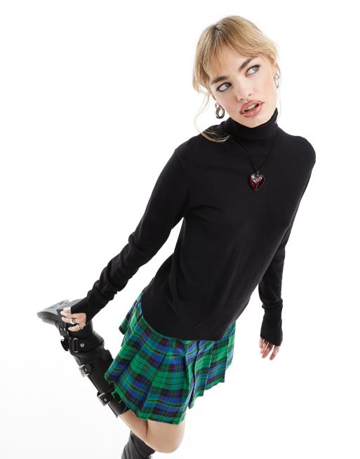 JJXX - Dolcevita in maglia morbida di colore nero