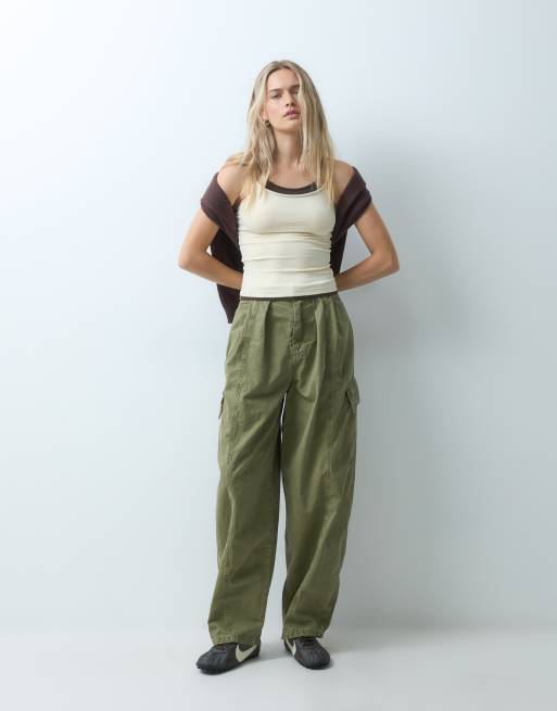 JJXX double layer cami top in cream, 3 of 4