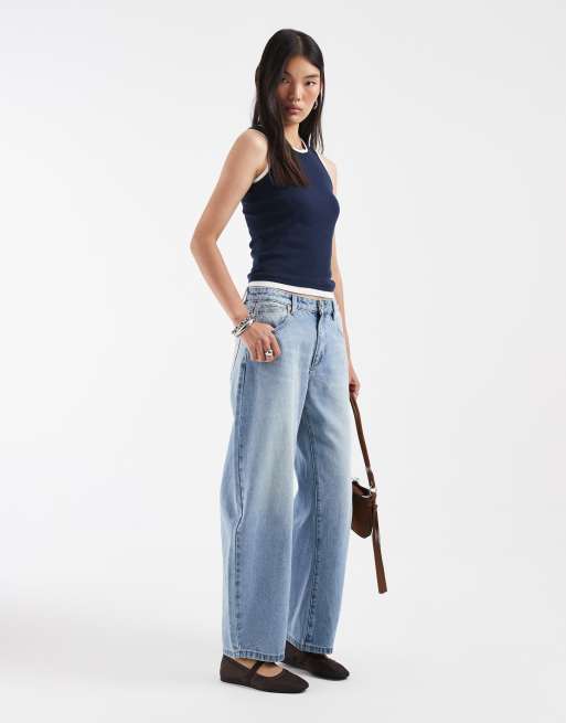 JJXX double layer tank top in navy, 2 of 4