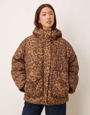 JJXX - Doudoune à motif léopard - Multicolore