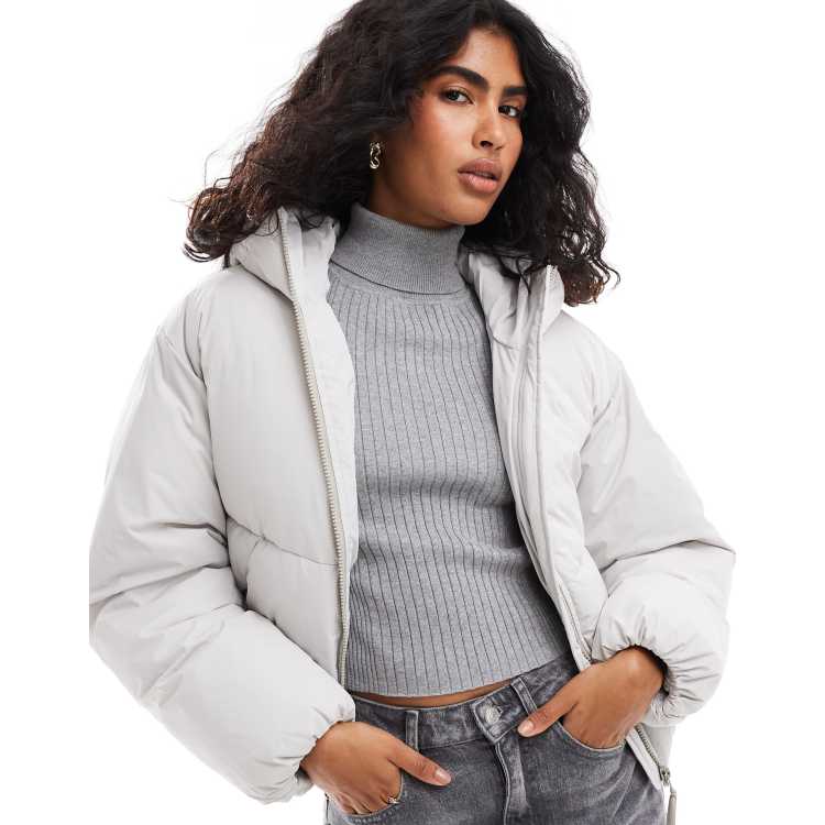 Parka Femme Taille EU 42 - Couleur Beige Clair/gris - Style Décontracté - Occasion Parfait état
