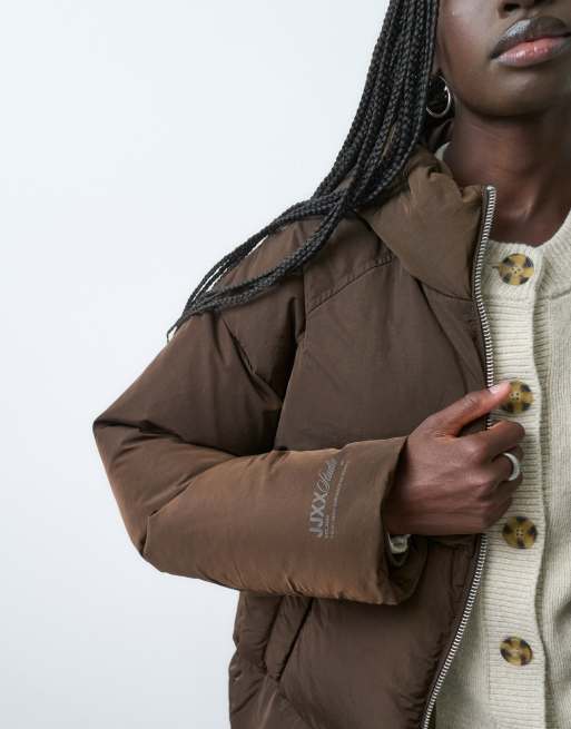 JJXX doudoune mi-longue marron, 4 de 4
