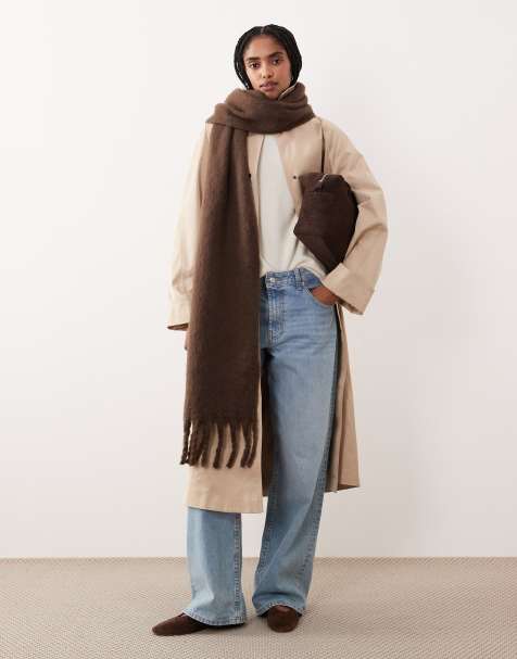 JJXX - Écharpe duveteuse oversize - Marron - view 1