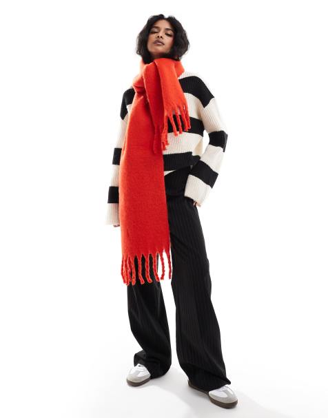 JJXX - Écharpe duveteuse oversize - Rouge - view 1