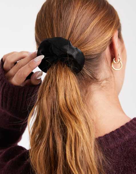 JJXX - Elastico per capelli in raso nero - view 1