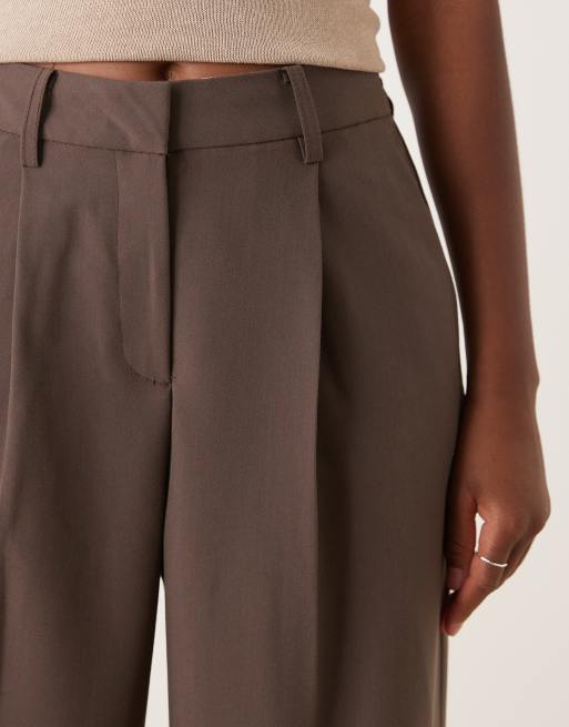 JJXX - Elegante broek met wijde pijpen in bruin, 2 van 5