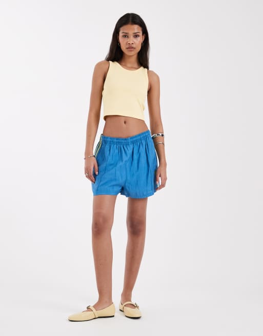 JJXX - Fallon - Lysegul croptop i ribstrik, 2 af 4