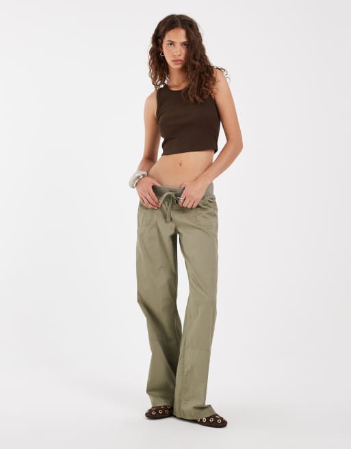 JJXX Fallon ribstrikket cropped vesttop i mørkebrun, 2 af 4