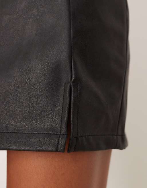 JJXX faux leather mini skirt in black, 5 of 5